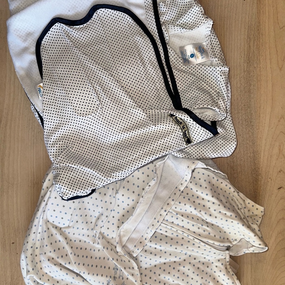 Polka Dot Halo sleep sacks